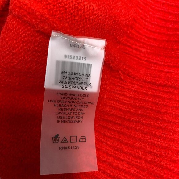 Vintage red Vince Camuto sweater featuring rhinestone embellishments - Picture 5 of 5